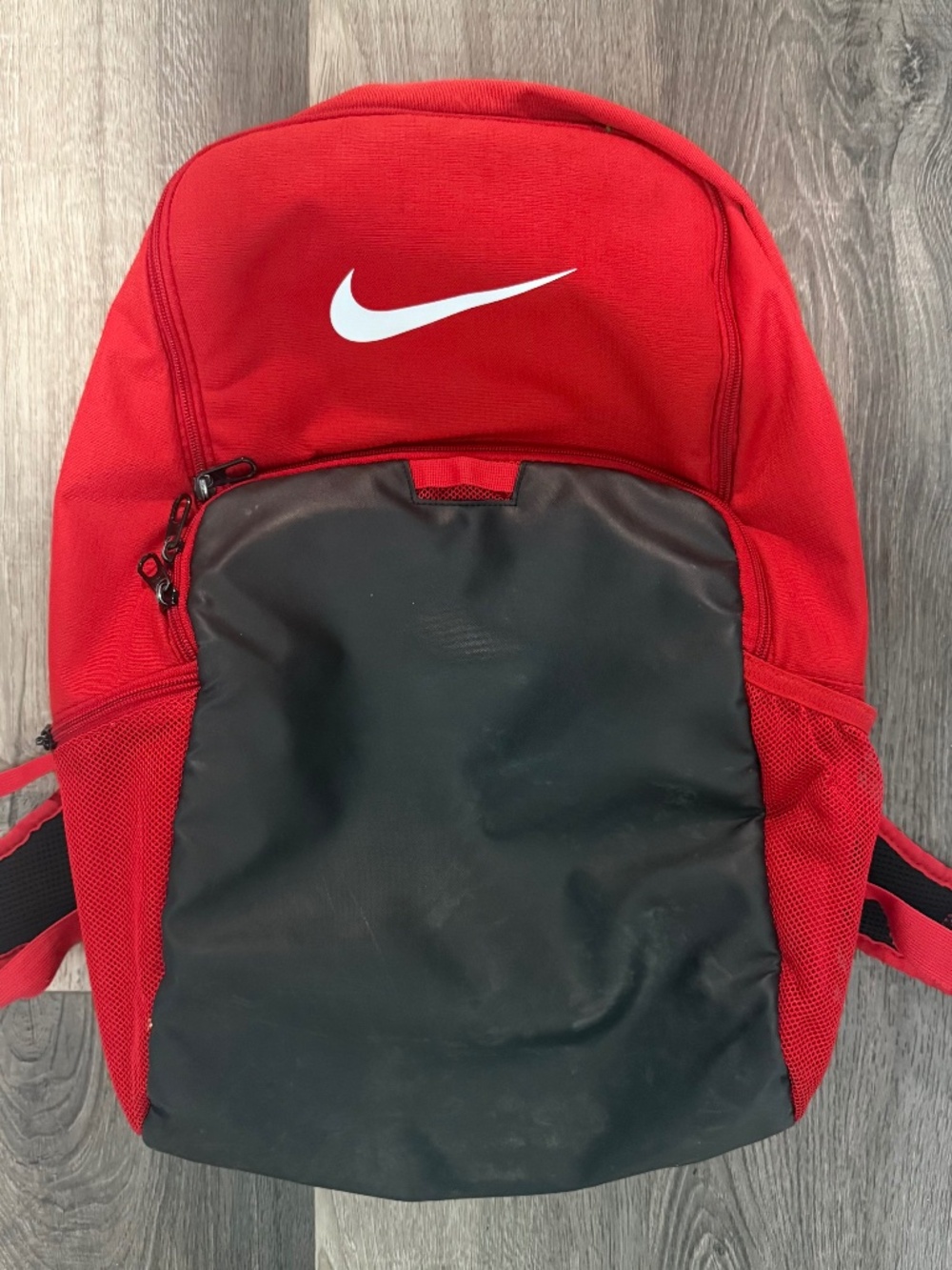 Red Nike backpack